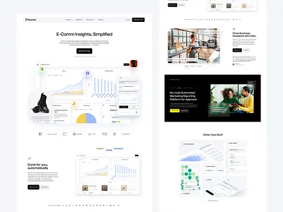 Polymer - Landing Page bi business intelligence design landing page layout polymer ui web website www