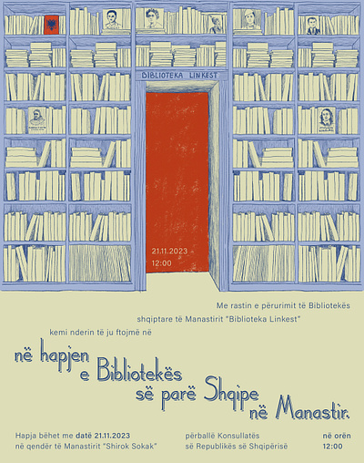 Poster Design albania books design digital painting graphic design illustration ilustration library poster poster design vector