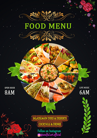 Menu Card 3d animation branding design graphic design illustration logo motion graphics ui vector