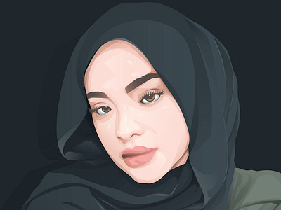 Portrait illustration 2d adobeillustrator art beautifulgirl characterillustration design digitalart faceportrait graphic design green hijab hijabfashion hijabillustration illustration portrait portraitillustration portraitvector red vector vectorillustration