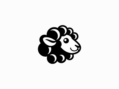 Sheep Logo animal branding cartoon cute design emblem farm icon identity illustration lamb logo mark mascot religion sheep symbol vector wool