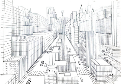 One Point Perspective finearts