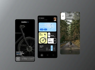 Mobile App ui app bike design figma gym gym app mobile app mobile design ui ux web