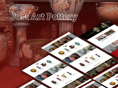 Just Art Pottery design development php wordpress