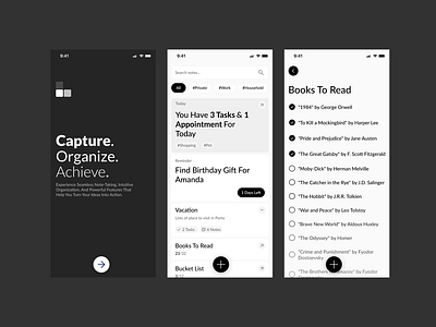 NoteMaster - Notes App branding design ui ux