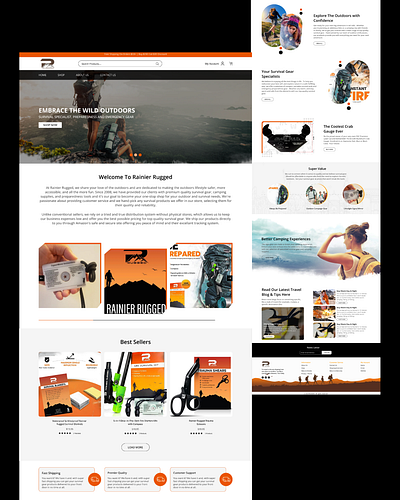 Rugged webpage designinspiration travel ui ux webdesigner website