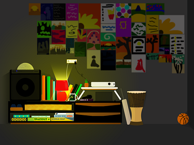 Room design furniture graphic design illustration room room illustration