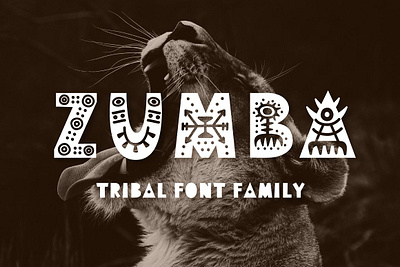 Zumba Tribal Font Family africa font african font art font book font card font digital font display font ethnic font font font family hipster font invitation font letter font logo font script font tattoo font tribal font typography font vintage font zumba font