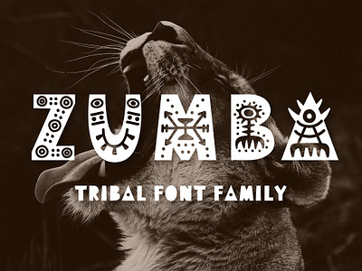 Zumba Tribal Font Family africa font african font art font book font card font digital font display font ethnic font font font family hipster font invitation font letter font logo font script font tattoo font tribal font typography font vintage font zumba font