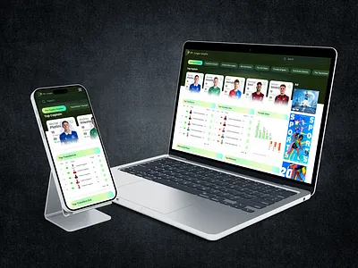 Fantasy Football Management fifa football football football match game gaming website ui uiux ux