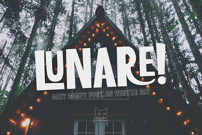 Lunare - Cozy Comfy Font font font family fonts fun halloween holiday sans sans serif scary spooky typeface typefaces