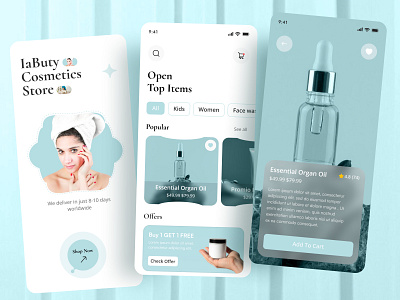 Beauty Product eCommerce App antdesk app design beauty app beauty product app beauty products beauty routine beauty trends cosmetics cosmetics app ecommerce ecommerce app efatuix eftear makeup mobile app online shopping app online store products skincare ui design