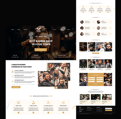 Perfect hair salon Webpage designer ui ux webdesign webdesign inspiration webpage