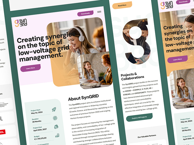 SynGRID Mobile design drawingart europe projects responsive ui ux web website