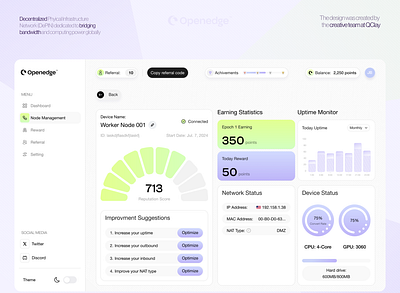 Crypto Dashboard Design admin blockchain bridge crypto crypto dashboard cryptocurrency dash dashboard decentralized defi exchange fintech management moderation platform saas service web app web3 zkp