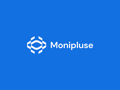 Monipluse Logo abstract alarm brand branding company geolocation geometric logo logo design software technology video