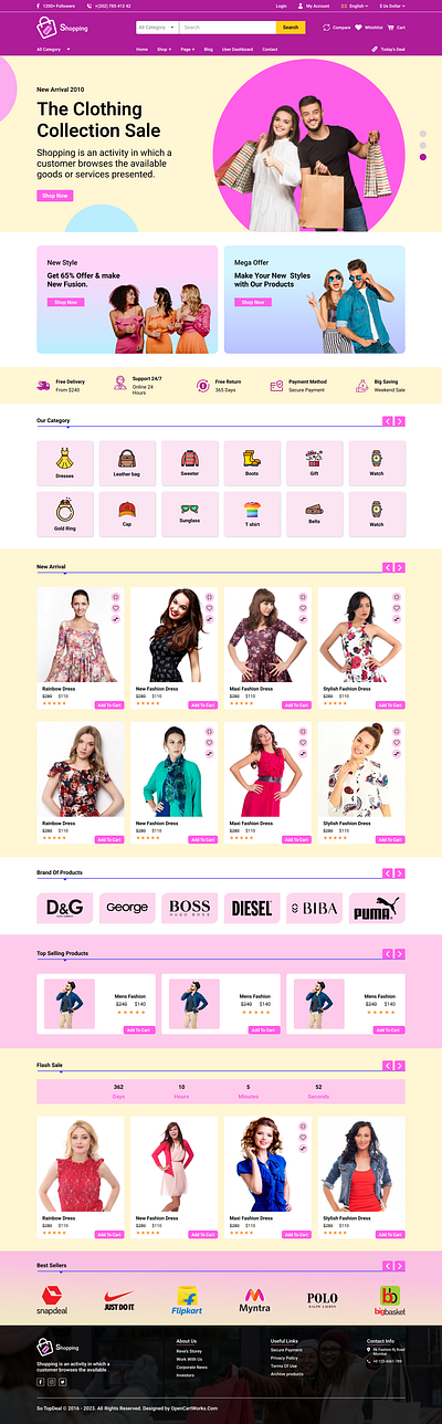 Shopping webpage fashion fashion offer shopping ui ux webdesign inspiration webdesigner