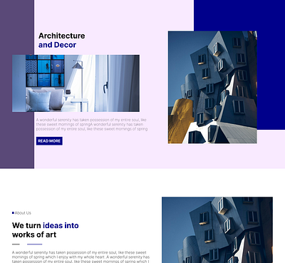 Architecture Webpage branding graphic design landingpage product design ui uiux web design website