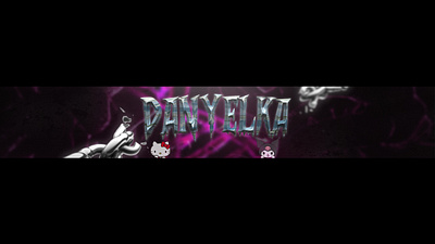 Youtube banner (Danyelka) branding logo