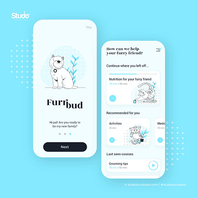 Furrbud - Application Design, Experience Design uiux