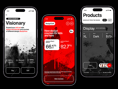 DesignCraft - Mobile App Concept branding design figma ui