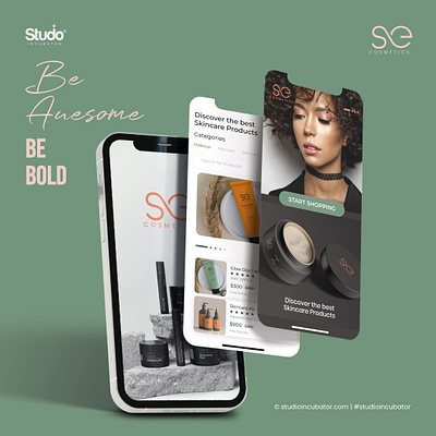 SE Cosmetics App Design, Experience Design uiux