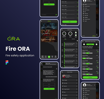 Fire ORA Mobile Application figma firesefety ui uiux ux