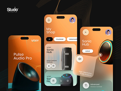 Voxy - Audio Devices Application Design, Experience Design uiux