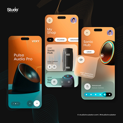 Voxy - Audio Devices Application Design, Experience Design uiux