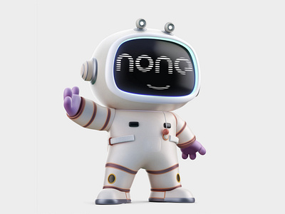 Astro-none 3d 3dart 3dcharacter astronaut character gamedesign ufo