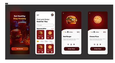 Food Ordering App app mobile app ui ux