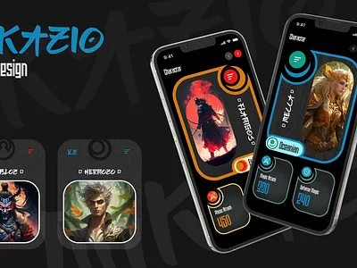 Mikazio - Game Design (Profile Page) apps design character design game design profile game ui