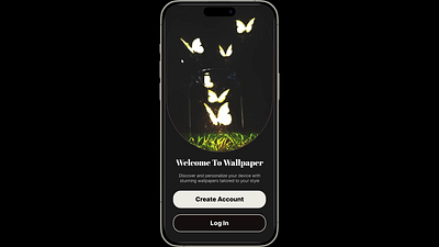 Wallpaper App app app ui mobile app ui ux