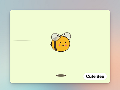 Cute Bee Animation adobe after effect after effect animation bee bee animation branding cute cute bee design graphic design illustration logo motion graphics ui