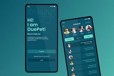 Mobile app for pet care dailyui design ui ui design ux