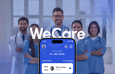 Wecare - Doctor & Clinic Appointment Management App app ui app ui kit branding clicnic app clinic design doctor doctor app dribbble foryou health health management logo management app trending trending app ui ui ui design ux design