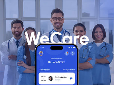 Wecare - Doctor & Clinic Appointment Management App app ui app ui kit branding clicnic app clinic design doctor doctor app dribbble foryou health health management logo management app trending trending app ui ui ui design ux design