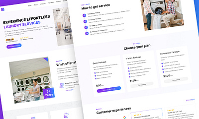 User-Friendly Laundry Service Website UI Design branding website custom cms design figma professional web design responsive website ui ui design user interface ux design web design web development website website for laundry websitedesigner wordpress website