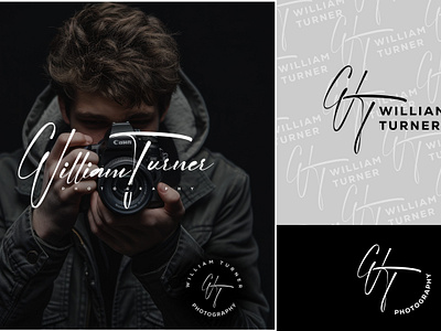 William Turner Photography - Signature Logo Design design signature logo typography