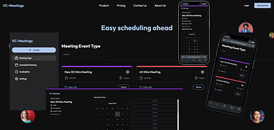 VC-Meeting 3d graphic design ui