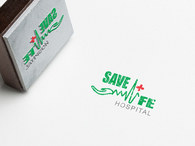 Save Life Hospital Logo 3d animation assets branding creative logo design graphic design hospital logos illustration logo minimal logo motion graphics typography ui ux vector