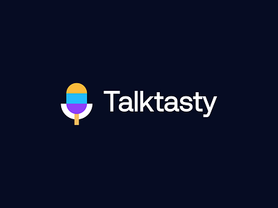 Talktasty logo brand identity branding creative logo graphic design logo logo design logo designer logos mark symbol talk logo tasty logo visual identity