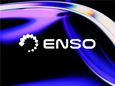 ENSO abstract logo clean logo crypto enso logo designer logotype minimalist logo simple logo tech logo web3 logo