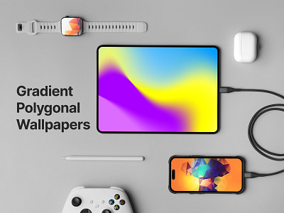 Gradient Polygonal Wallpapers background backgrounds geometric gradient graphic design image images laptop low poly mesh pattern patterns phone polygonal smartwatch tablet texture textures wallpaper wallpapers