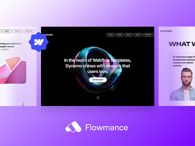 Memory updated Pinterest Post 📢 Introducing Dynamo - The Ultim agency template design template webflow webflow template webflowtemplate websitedesign