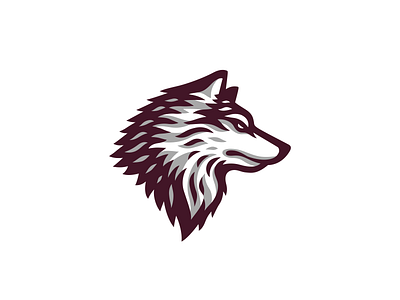 Fire Wolf Logo animal brand branding fire flame for sale logo mark nagual design predator wolf