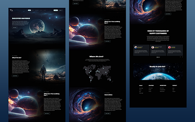 Space Homepage Website Design graphic design interfacedesign productdesign productdesigner ui uidesign uidesigner uiuxdesigner ux website websitedesign