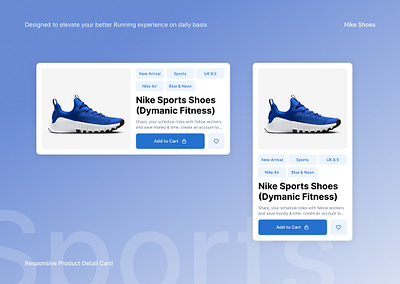 Product Detail Card mobile app responsive ui ux website