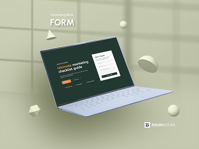 Form Block - ZoloBlocks 3d block branding design development form block graphic design gutenberg illustration ui ux webdesign wordpress