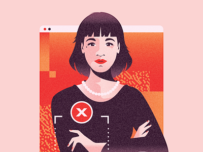 How to spot deepfakes (Which? Tech magazine) ai deepfake illustration woman